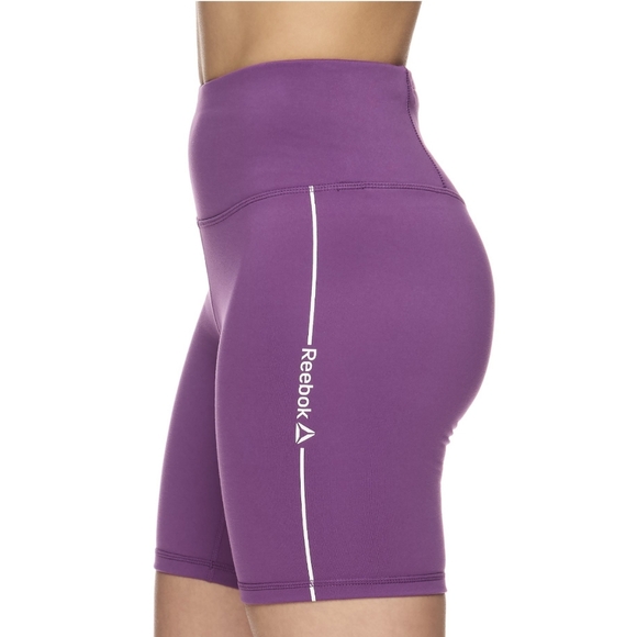 Reebok Women's High Waisted Play On Bike Short, 7" Inseam - Picture 3 of 5